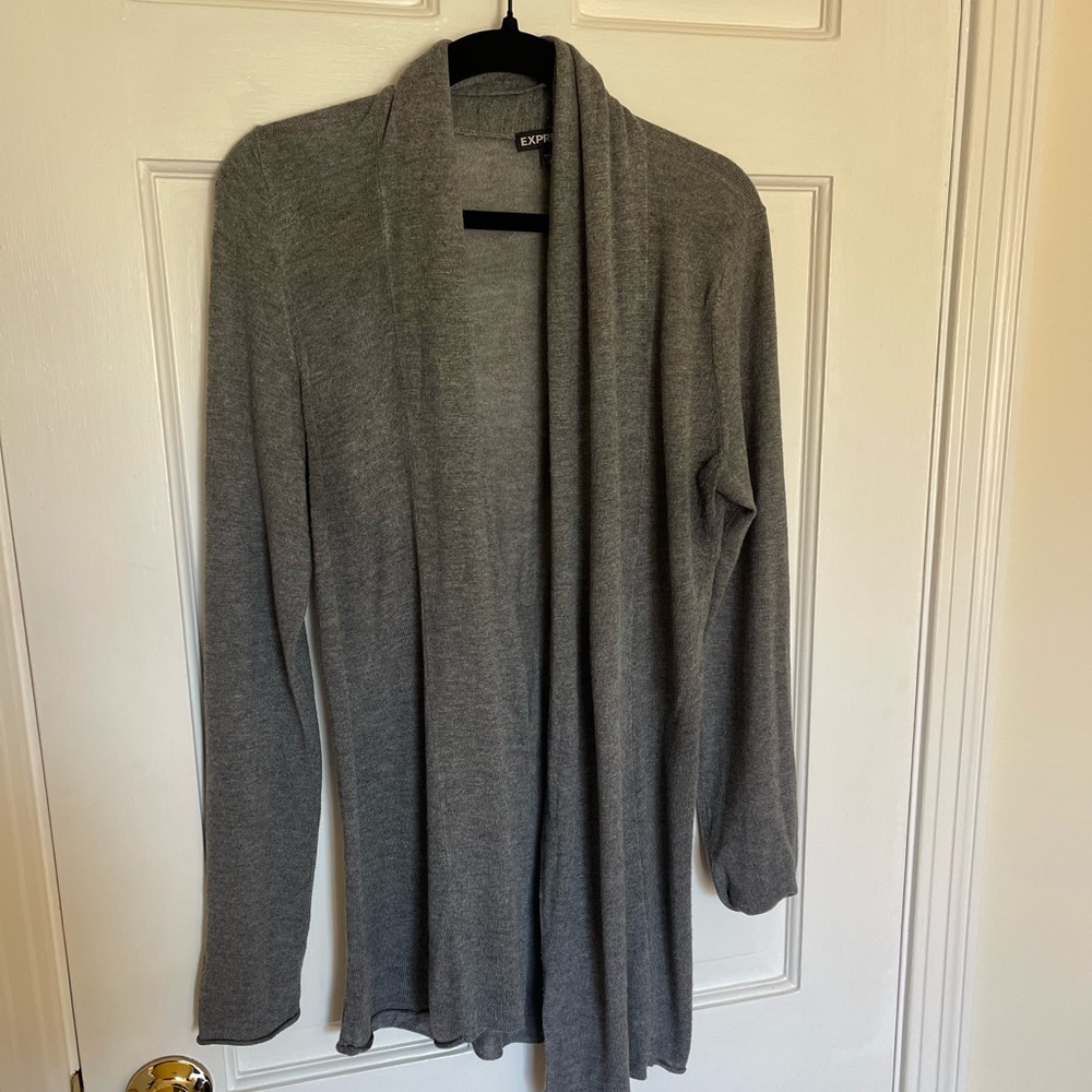 Express cardigan with cinched waist